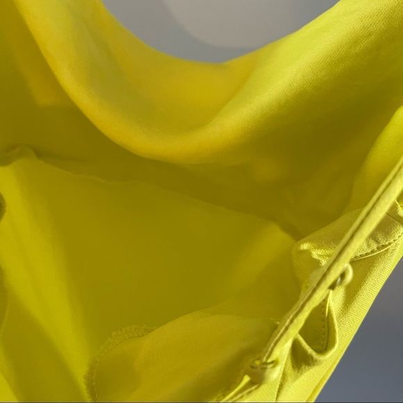 ZARA Neon Yellow Strappy Maxi Dress || SZ S - Picture 12 of 17